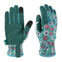 1Pair Garden Gloves for Weeding Working Digging Planting Gardening Gloves for Women light duty Breathable Touchscreen 1