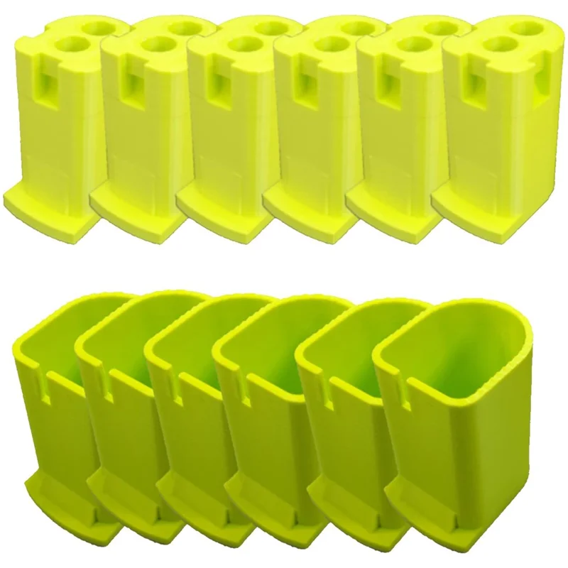 

For Ryobi 18V Cordless Tool & Battery Mounts Hangers Holders Brackets - 12 Pack - 6 Tool + 6 Battery Mounts