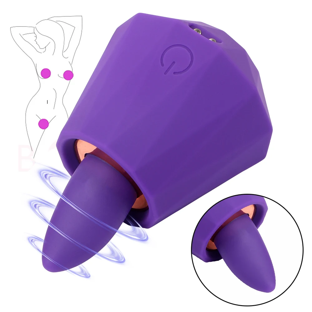 Vibrator Mit Zungenstimulation Für Damen Klitoris Nippel Massage_voghion.com