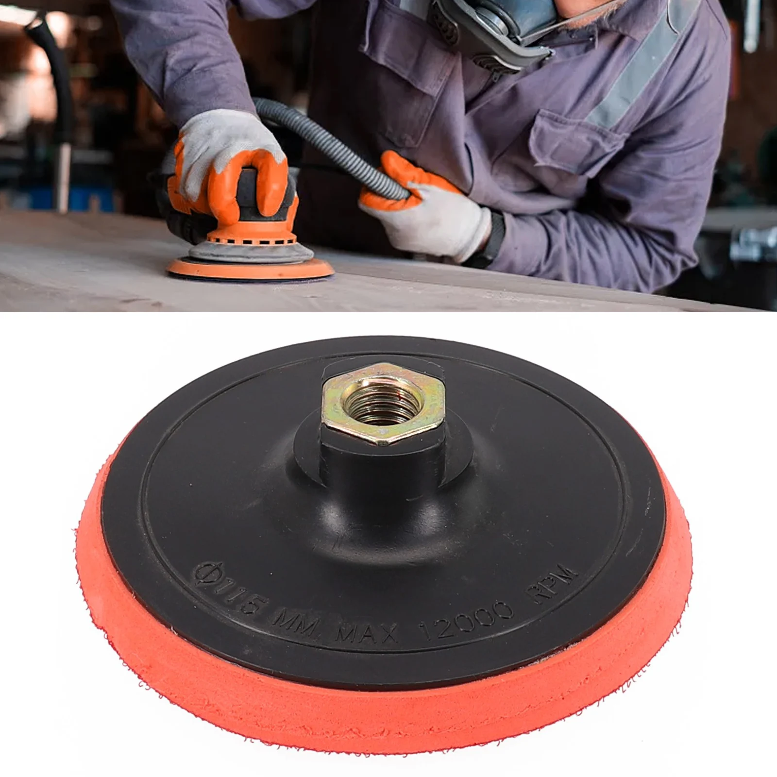 

1pc 4.5/5Inch 125mm M14 Sanding Pad Thread Adhesive Polishing Pad For Angle Grinder Polisher Tools Polishing Pad