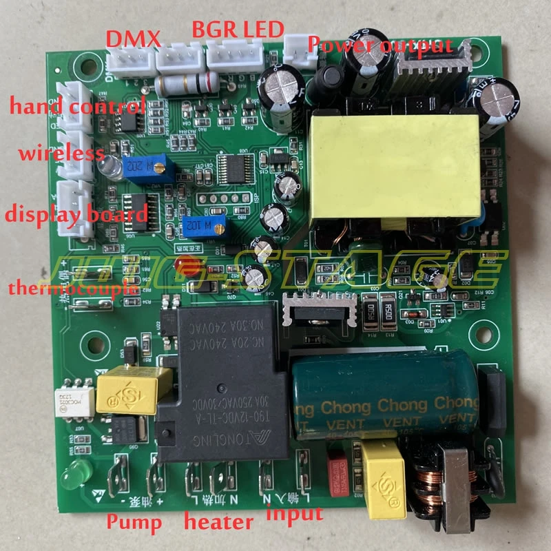 CHX-302B CHX-307A 1500W 3000W Remote Control Fog Machine Constant Temperature Electronic Fog Machine Motherboard Board mini smoke machine