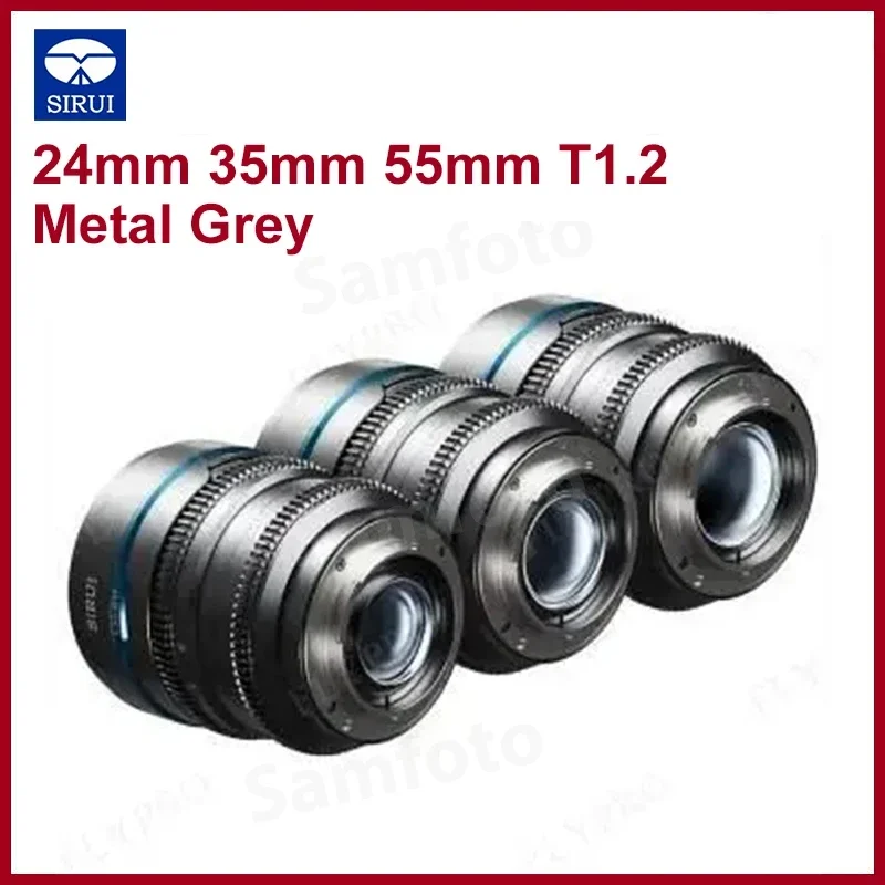 sirui night walker 16mm 24mm 35mm 55mm 75mm T1.2 S35 Cine Lens For