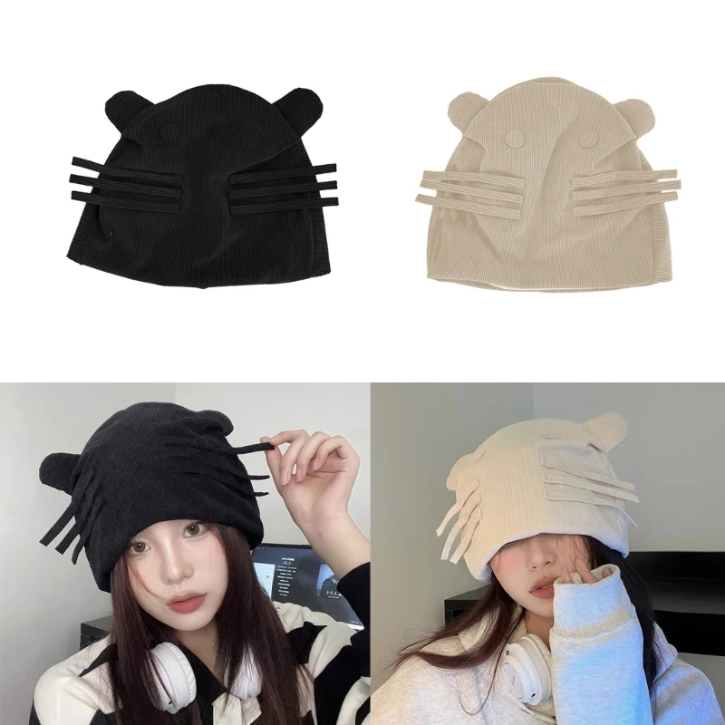 

Унисекс ветрозащитная шапка модная шапка-бини с милыми ушками сохраняет тепло для зимних мероприятий шапки DXAA