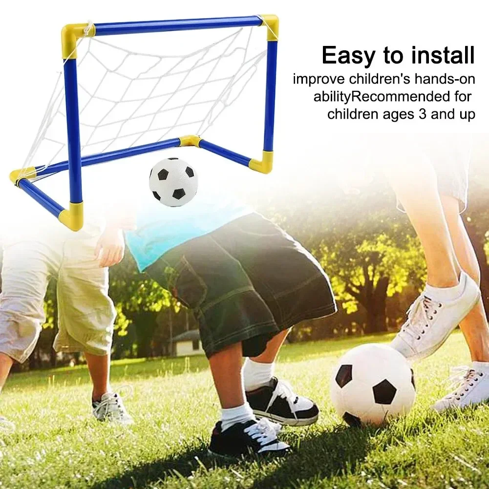 Soccer goal net 1PC indoor mini folding plastic football post frame set inflatable