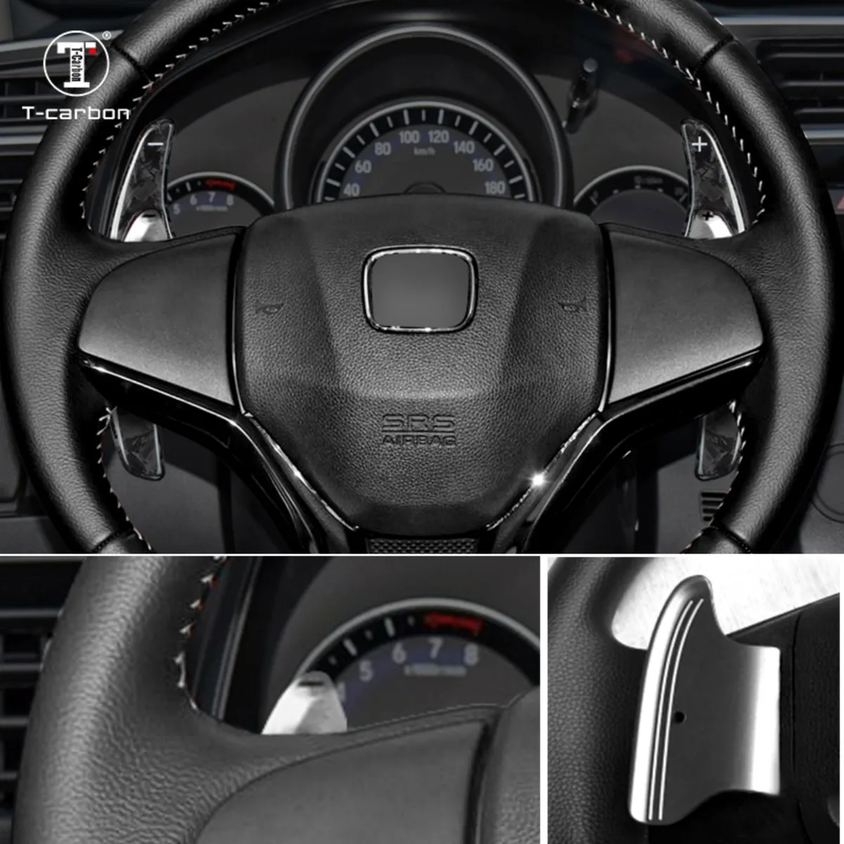

Steering Wheel Paddle Shift Extension Carbon Fiber Paddle Shifter For Honda City GM6 FL Jazz GK5 HRV HR-V 2015-2018