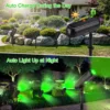 4PCS Solar LED Light Outdoor Solar Wall Light IP65 Green Garden Light Solar Spotlights Solar Uplights for Trees Pathway Yard 3