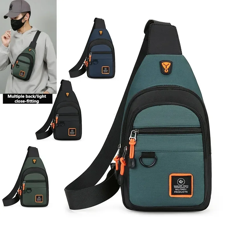 รูปสินค้า กระเป๋าถือแฟชั่นผู้ชาย Oxford น้ำหนักเบา Crossbody ทันสมัย