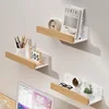 Bathroom Shelves，Wood bathroom shelf wall without drilling, Seasoning Board shower Storage Rack，No drill bathroom shelf 2