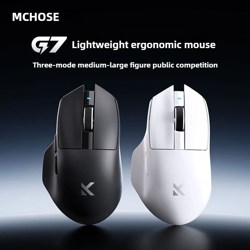 MCHOSE G7 Wireless Mouse 800mAh Lightweight 8K Polling Rate PAW3311 Customed Gaming Mouse for Esports Computer Peripherals