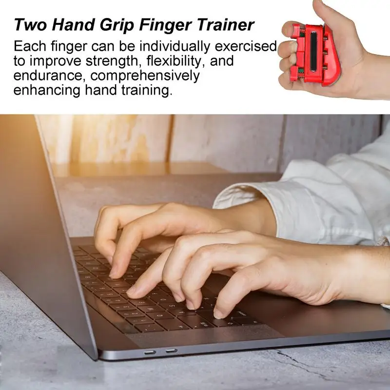 Finger Strengthener Finger Exerciser for Forearm and Hand Strengthener Hand Grip Workout Equipment for Musician Rock Climbing