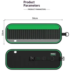 Portable Professional Electrician and Carpenter Tool Storage Bag (Green)