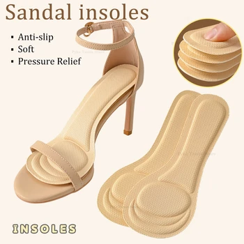 Sandali spugna solette morbide donna scarpe tacco alto pad antiscivolo traspirante sudore piedini autoadesivi inserti cuscino adesivi 1