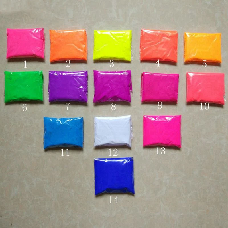 Neon Phosphor Nail Art & Craft Pigment Powder - 16 Vibrant Colors