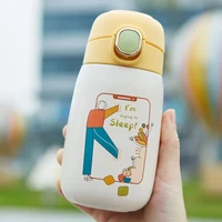 Children's Cartoon Water Cup Display Temperature Insulation Leak-Proof Water Bottle Outdoor Portable Children's Thermos Cup 1
