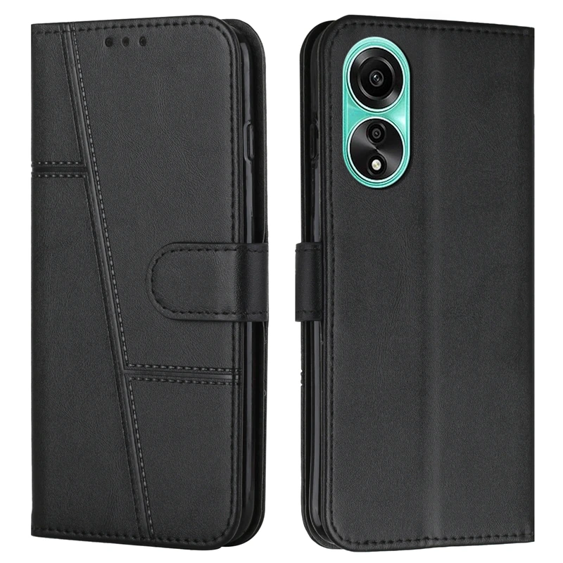 OPPO A98 용 가죽 보호 케이스, 플립 지갑 책 커버, OPPO A78 A58 4G 휴대폰 케이스, OPPO A98