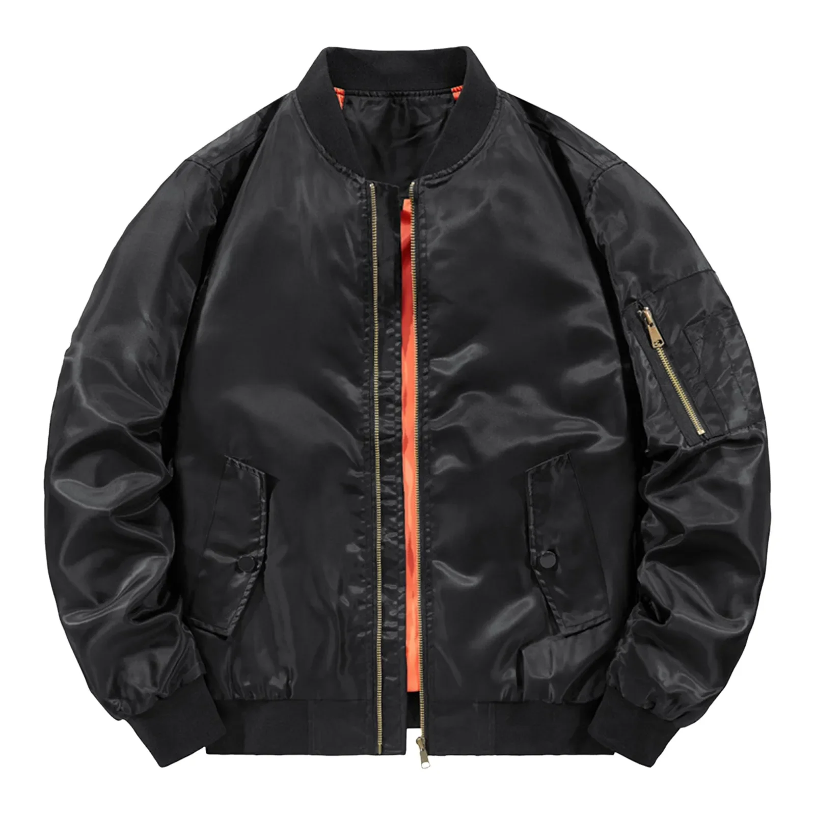 Mens Bomber Jacket  New Spring Autumn Male Baseball Jackets Pilot Men Outwear Army Green Coat Zipper Men'S Tactical Uniform