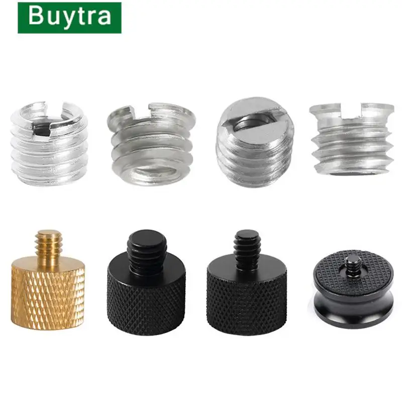 Camera Accessories Camera Screw Mount Screw Mount Adapter Metal Screw Adapter Camera Mount Bracket Quick Release Kit Camera Screw Conversion Nut 5/8 To 3/8 To 1/4 Inch Adapter Mount For DSLR Tripod Monopod Quick Release Plate Stands