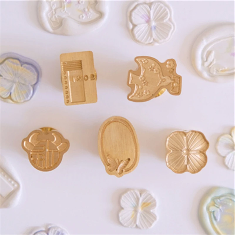 

Spring Garden Shell Wax Seal Stamp DIY Floral Dog Stamps Seals Postage Wedding Envelopes Card Hobby Craft Decor Gift Supplies