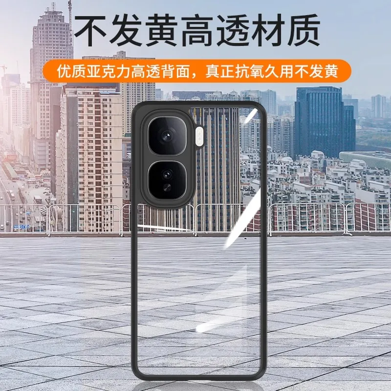 Transparent Shockproof Case with Camera Protection and Soft TPU Frame