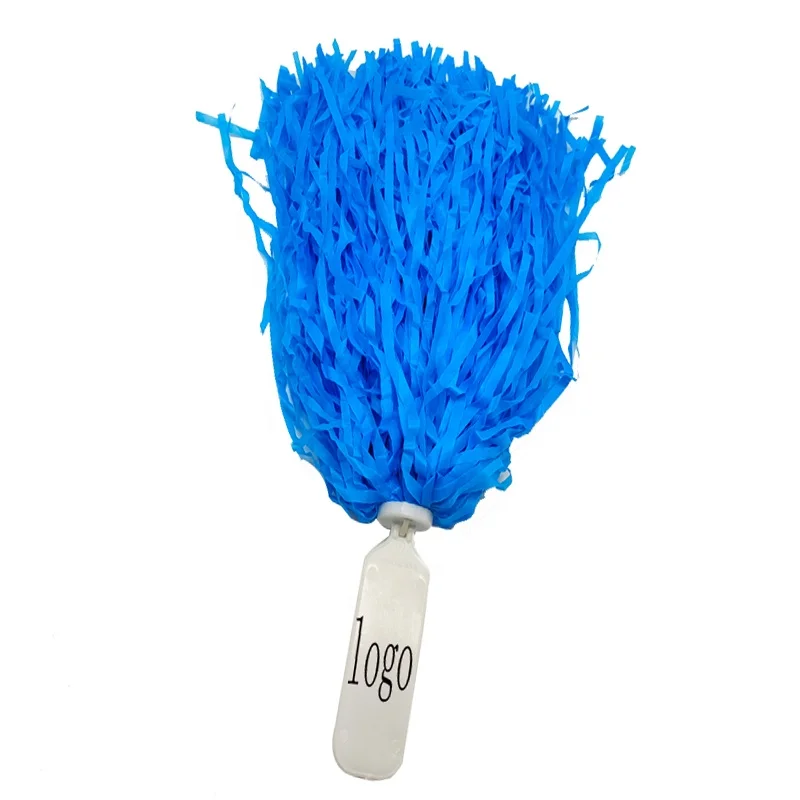 New Purple Cheer Squad Pompoms Cheerleading White Cheer Pom Poms