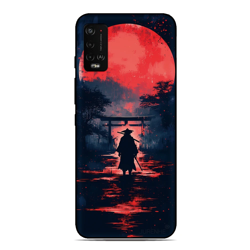Japan Samurai Design Soft Phone Case Back Cover