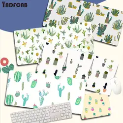 Alfombrilla grande/pequeña de silicona con diseño de Cactus para ratón, tapete Kawaii para mesa larga de oficina, escritorio para adolescentes y dormitorio