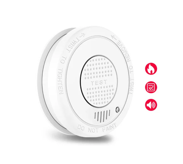 HOUSEACE Smart Photoelectric Smoke Alarm Home Use Mini Wireless Classic High Decibel High Sensitivity Battery Operat LM-102