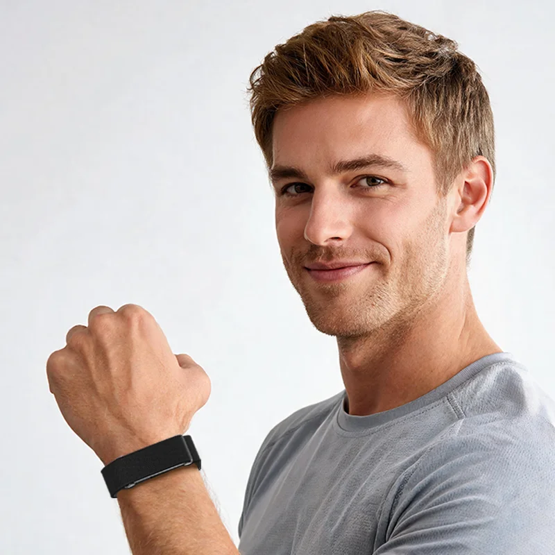 Sport Nylon Magnetic Strap - Breathable Braided Loop Bracelet Wristband