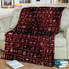 3D Egyptian Hieroglyphics Symbol Pharaoh Blanket,Soft Throw Blanket for Home Bedroom Bed Sofa Picnic Travel Office Cover Blanket 2