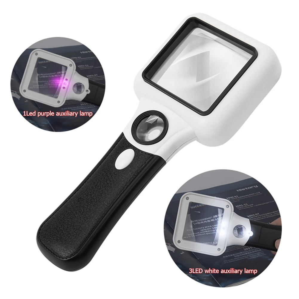 Best Pocket Magnifying Glass with Light Magnify 45 Times Drawer with High  Magnification Lightweight Handheld Magnifying Glass - AliExpress