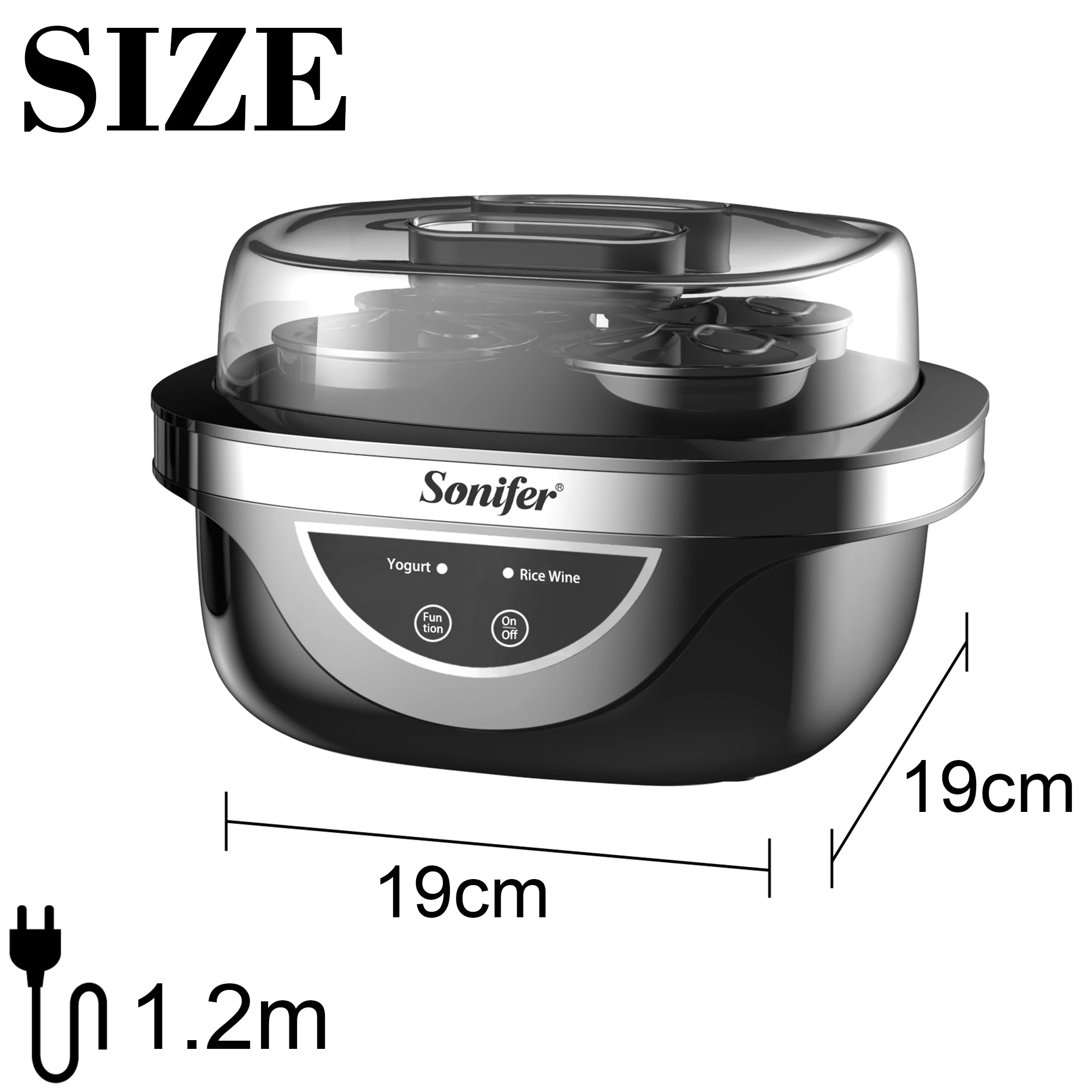 Yogurt Maker Automatic Yogurt Machine 1L Household Diy Yogurt Tools Kitchen Appliances Made Rice Wine Stainless Steel Sonifer 6