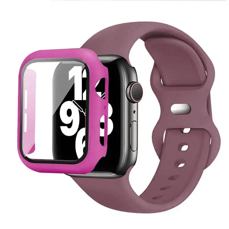 Premium Silicone Watch Band with Protective Case - Multisize Bracelet