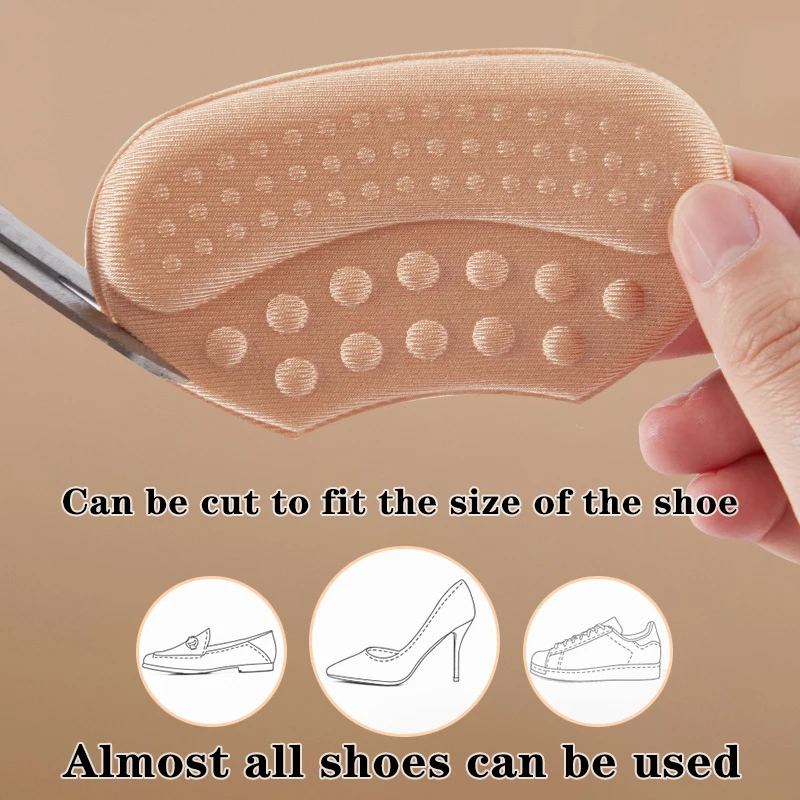 Shoe Insoles 4pcs Shoe Pads for High Heels Pain Relief Anti-wear Cushion Heel Protectors Shoes Sticker Foot Care