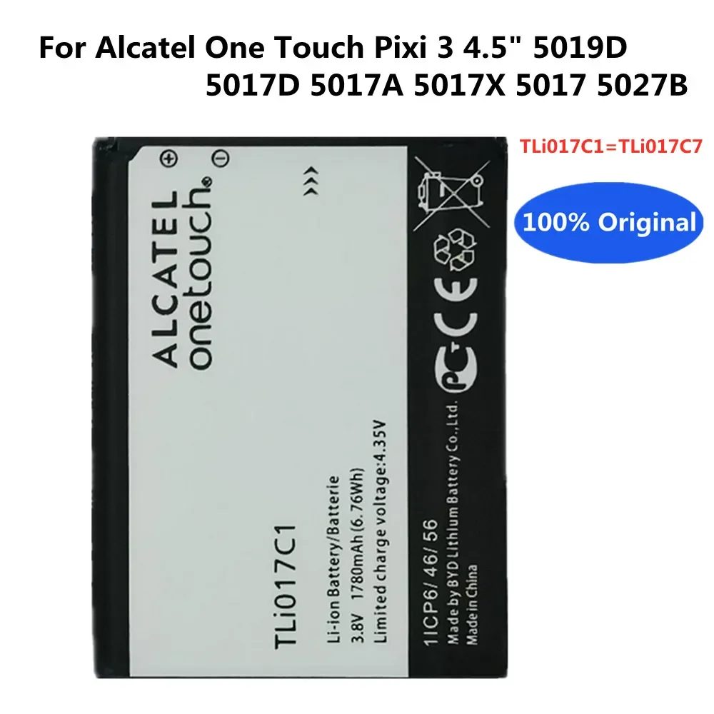 Nuova Batteria Originale Tli017C1 Tli017C7 Per Alcatel One Touch Pixi 3 Pixi3 5019D 5017D 5017A 5017X 5017 5027B Batteria Per Smartphone