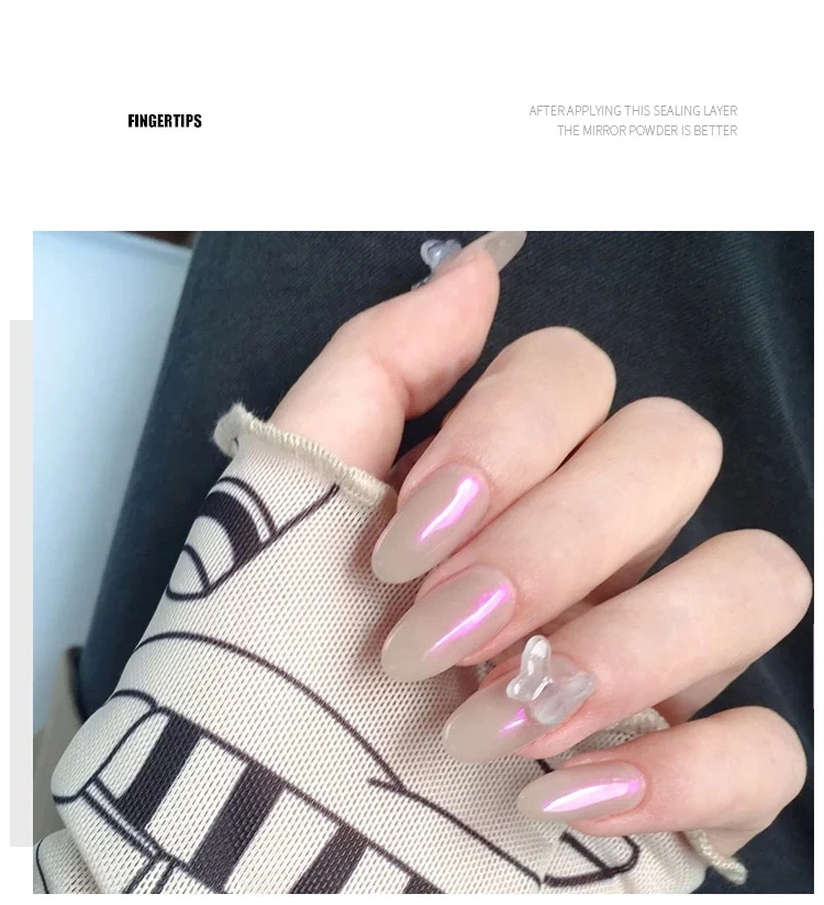 Description Picture 6 of itemAnnies Hot Sale15ml Magic Mirror Powder Top Coat Gel Polish Soak off Gel Nail Top Coat