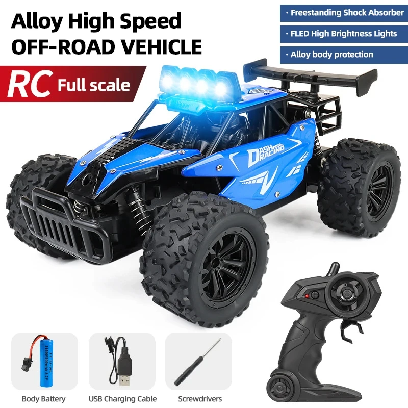Voiture RC 1:16 2.4G Tout-Terrain Alliage - RC8 Bleu 31.79€