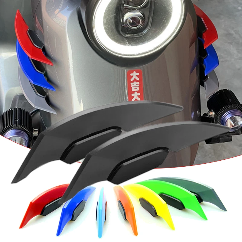 

Universal Motorcycle Winglet Spoiler Dynamic Decoration Sticker For Yamaha R15 Gsxr Kawasaki Zx10r 2004 2005 Ducati 1098