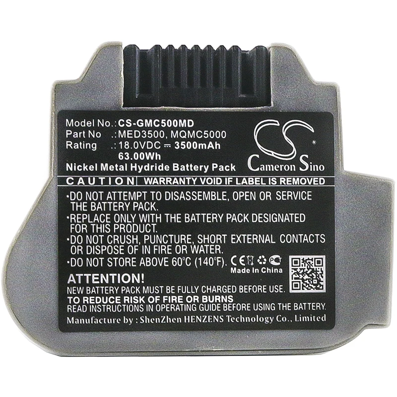 

Cameron Sino 3500mAh Medical Battery for GE MAC 3500, 5000, 5500, 5500 HD, Stress