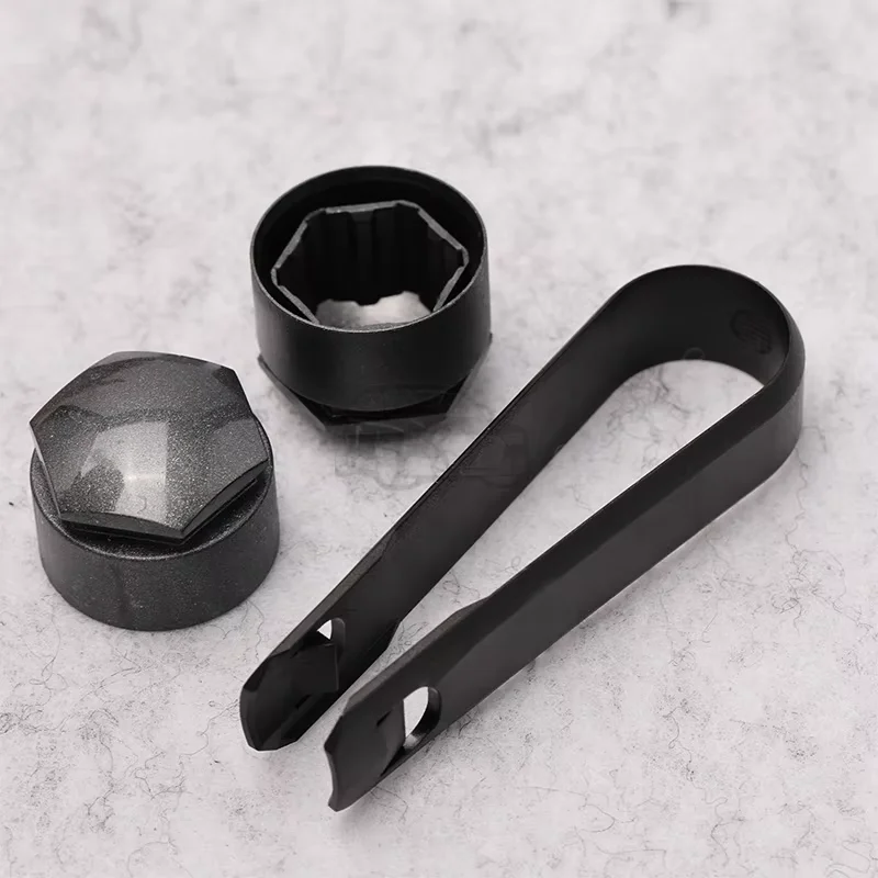 Elegant Gray Decorative Wheel Hub Cover with Anti-Theft Design