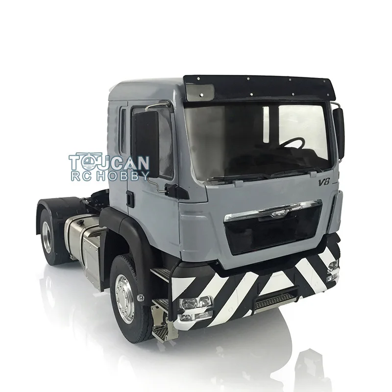 1/14 LESU Man Tgs 4X2 Metal Chassis RC Tractor Truck Painted Cab Radio Light for Remote Control Toy Tamiyay Trailer THZH0951 2