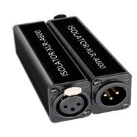 1 Piece Audio Cable Isolator XLR Eliminates Noise Ground Loop Audio Isolator Eliminates Noise Easy Install 2