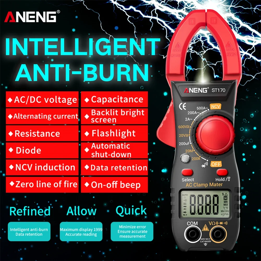aneng-st170-digital-clamp-meter-dc-ac-ammeter-clamp-ammeter-voltmeter