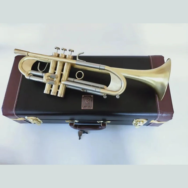 KALUOLIN New Trumpet B flat trumpet LT197GS-77 musical instrument heavier type Gold plating Trumpet playing music