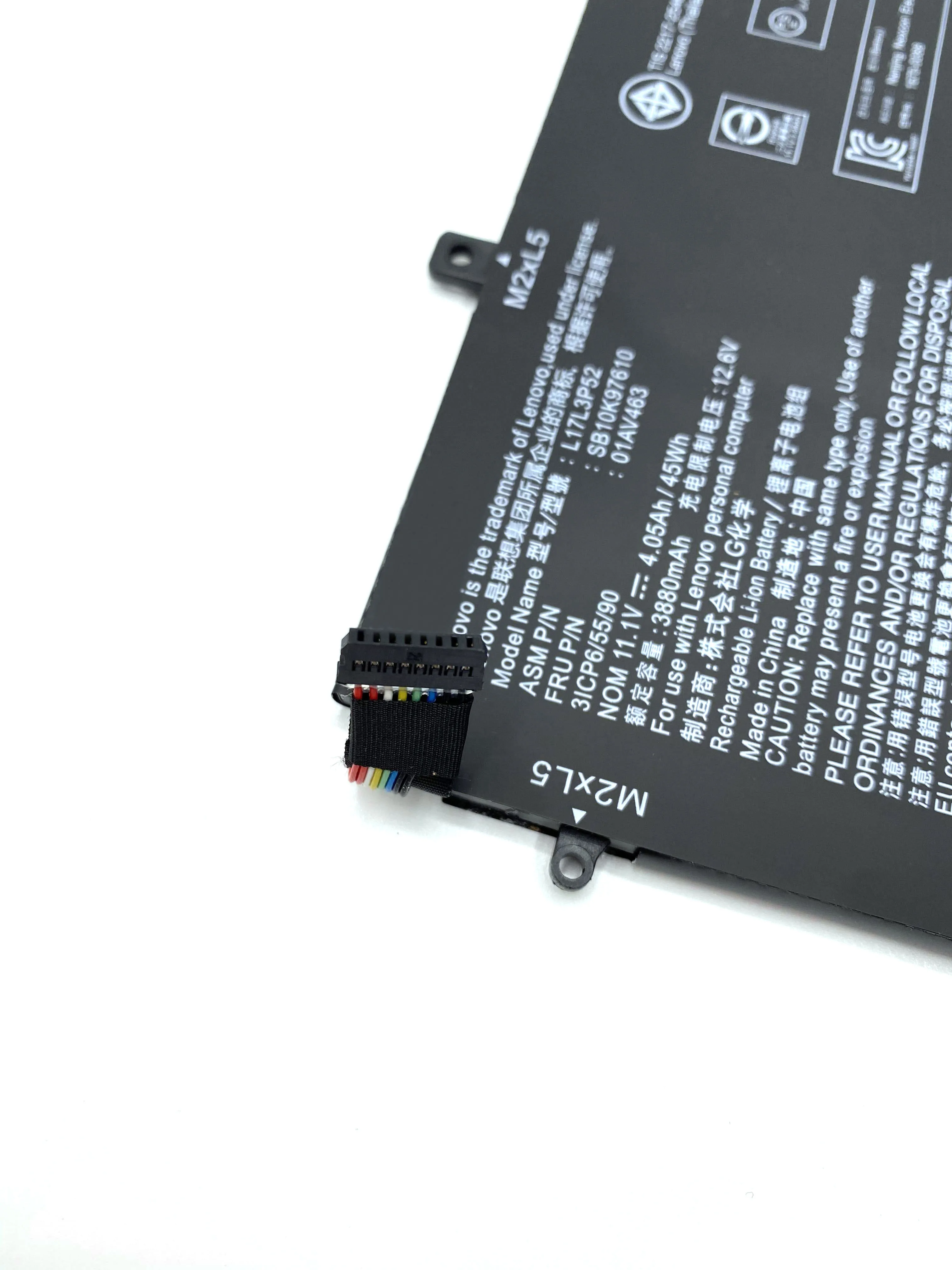 Bateria Original do Portátil para Lenovo Thinkpad L17c3p52 L480 L490 R480 R580 L580 L590 01av463 01av466 L17m3p53 L17l3p52 Sb10k97610 - Imagem 6