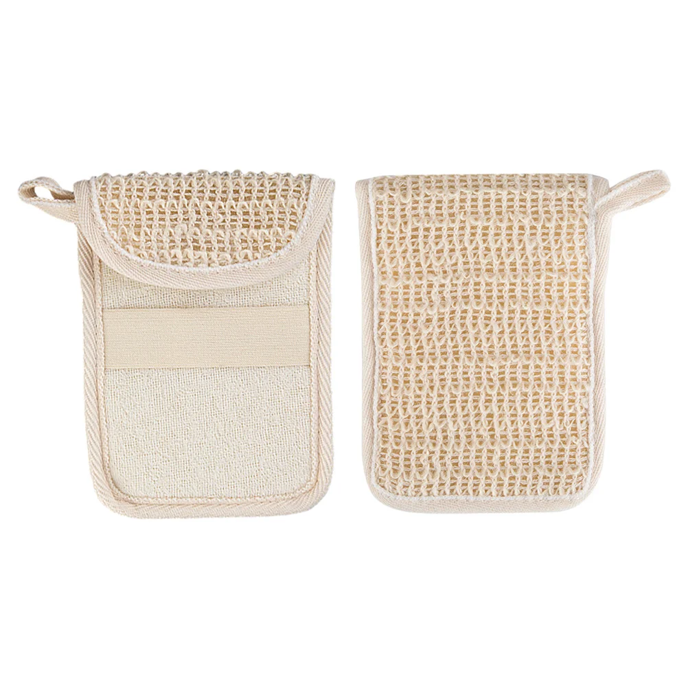 

2 Pcs Soap Bag Pouch Portable Supply Convenient Bar Loofah Preservation Household