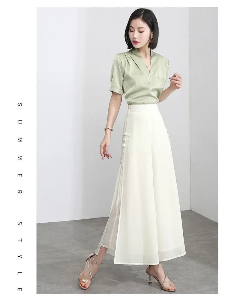 Chiffon Wide-Leg Pants - Image 5