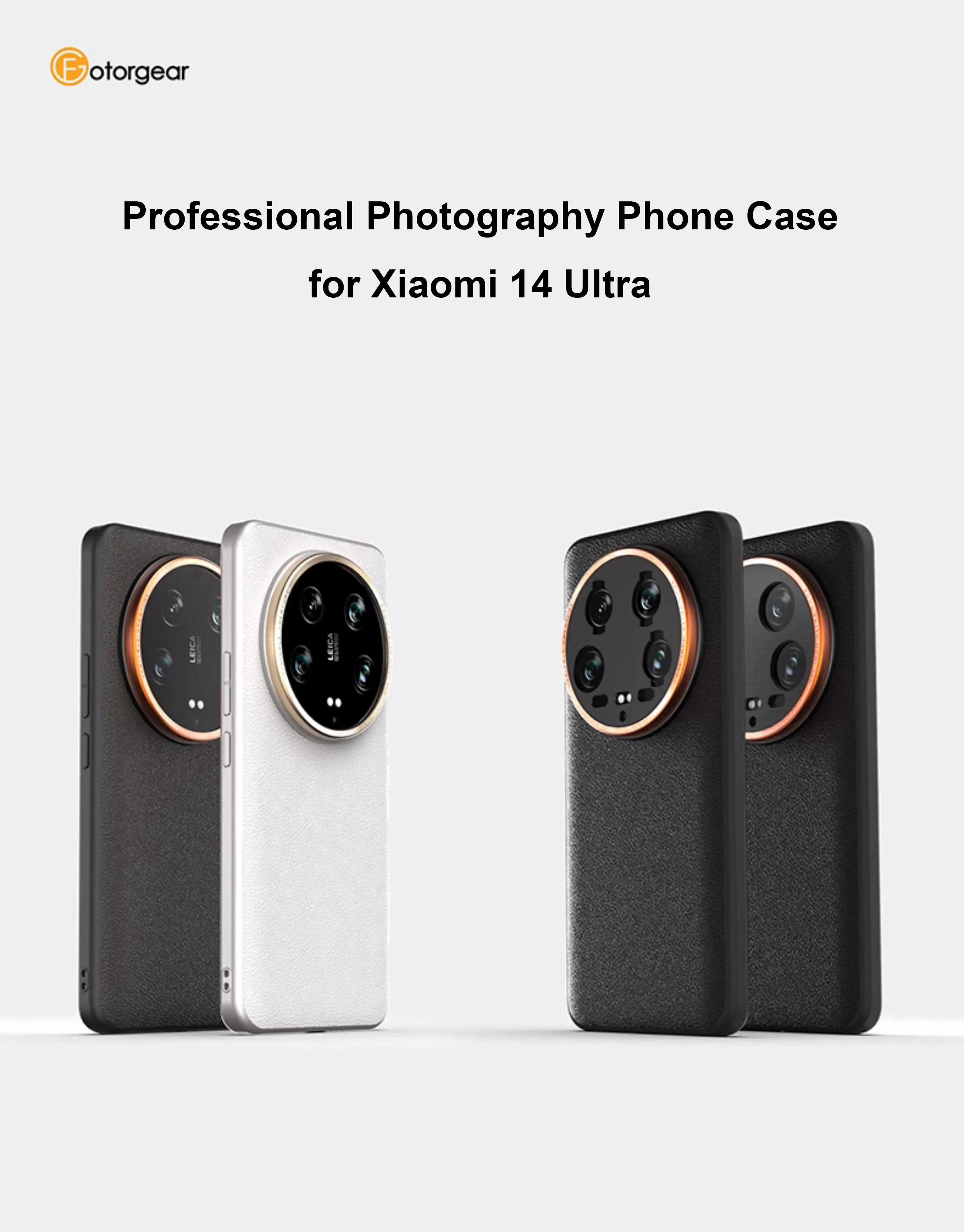 

Fotorgear Профессиональный фотографический чехол для телефона Xiaomi 14 Ultra с креплением Magsafe T/17 мм винтовой адаптер фильтра объектива
