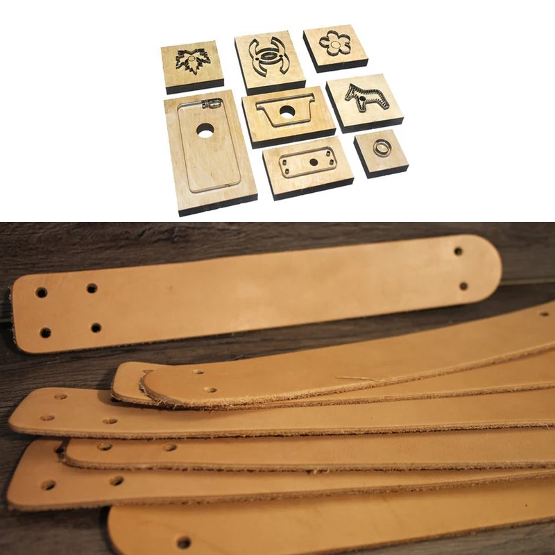 Wooden Leather Dies Cut Leather Bracelet Cut Out Blanks Template Hold