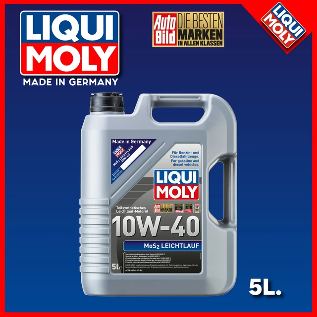 Motor oil Liqui Moly Mos2 Leichtlauf 10W-40 5 l 2184