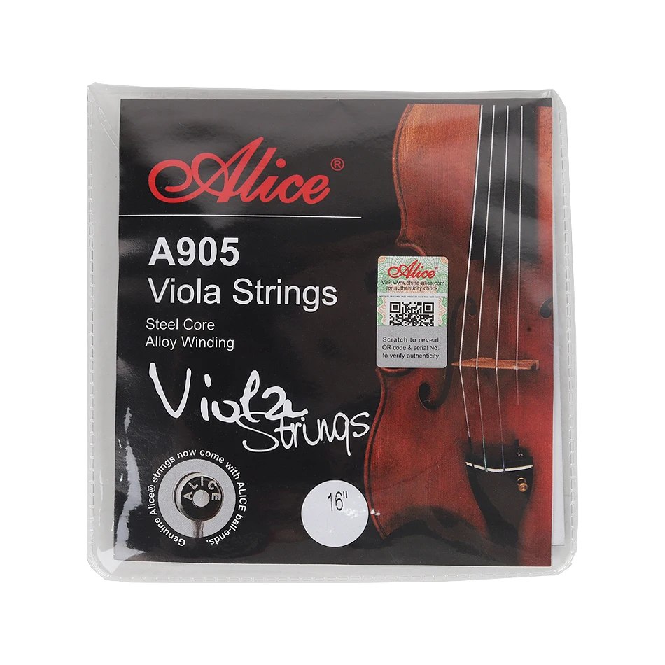 Alice A905 Set di corde per viola Ni-Fe con avvolgimento in acciaio 1a-4a Set completo  18